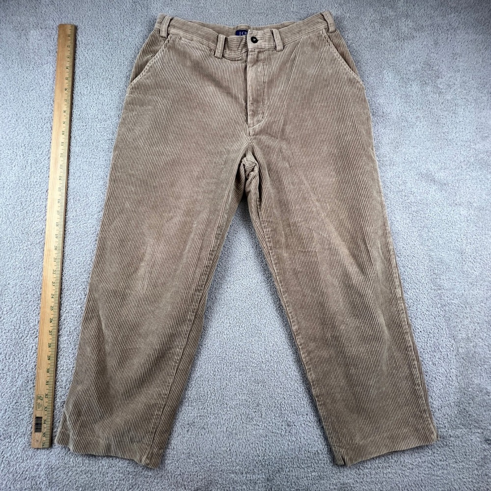 J.Crew Corduroy Pants Womens 33 Tan Excellent Straight Leg 100% Cotton